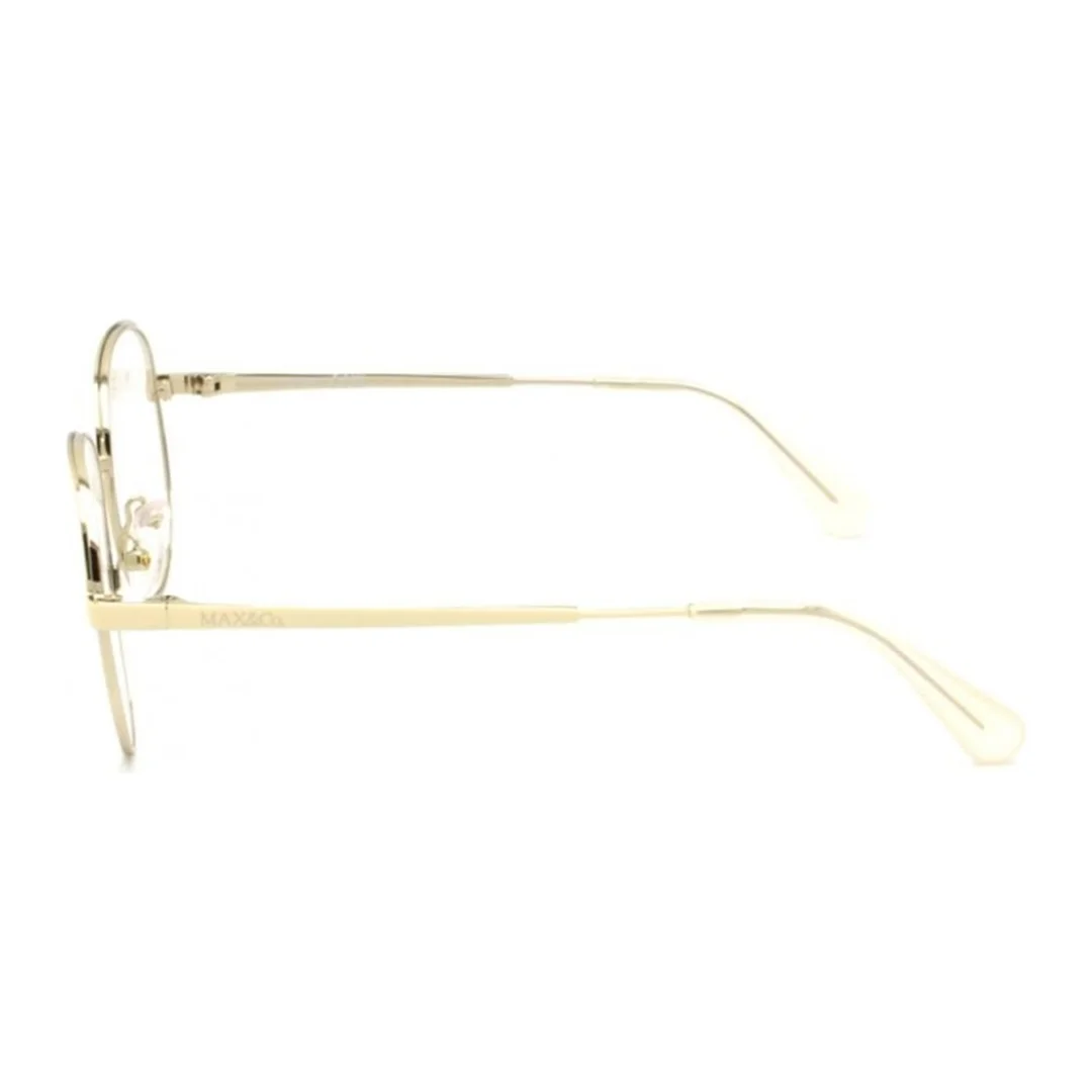 Óculos de grau Feminino Oval Max&Co Dourado