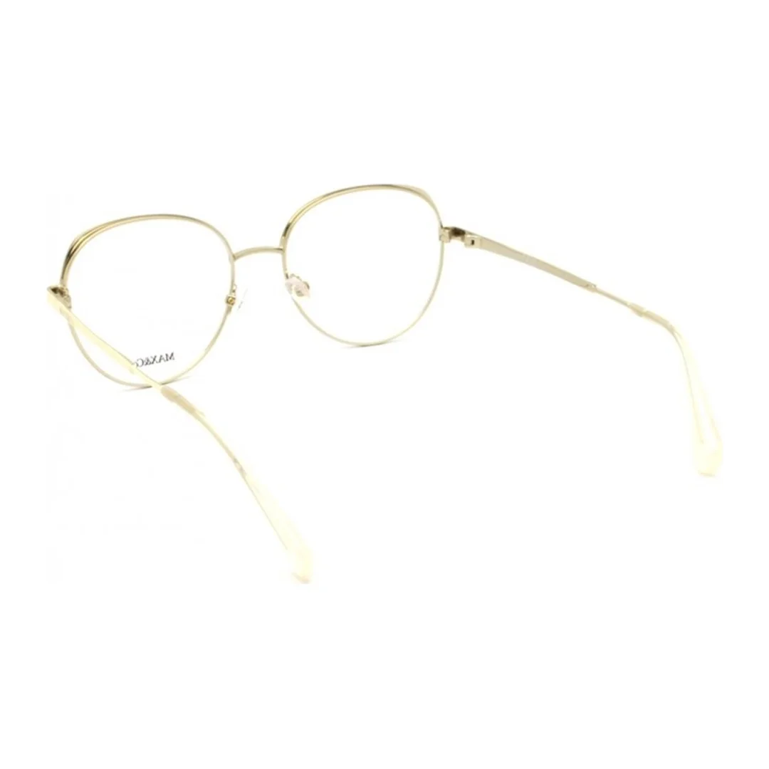 Óculos de grau Feminino Oval Max&Co Dourado