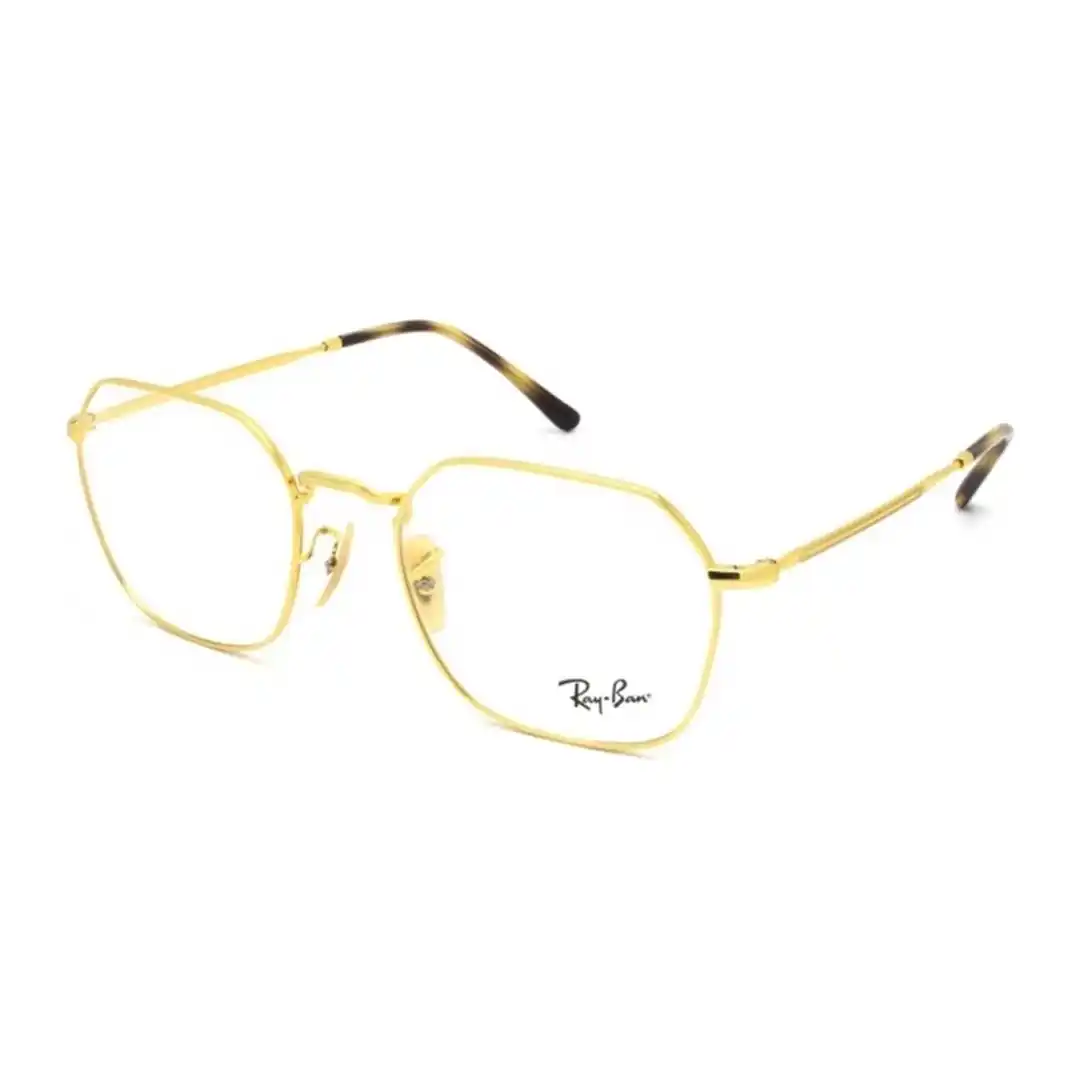 Óculos de grau Unissex Quadrado Rayban Dourado