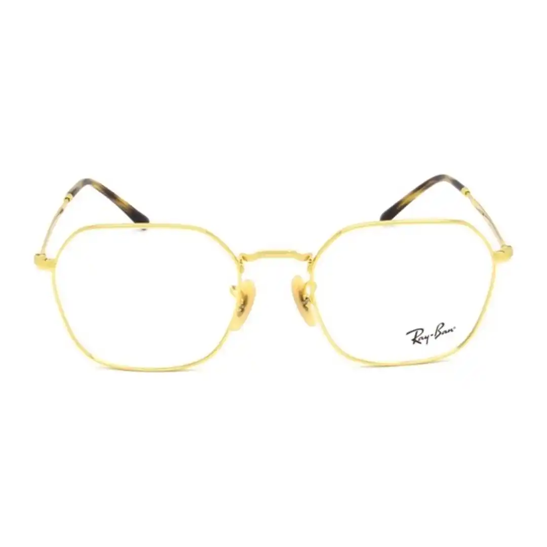 Óculos de grau Unissex Quadrado Rayban Dourado