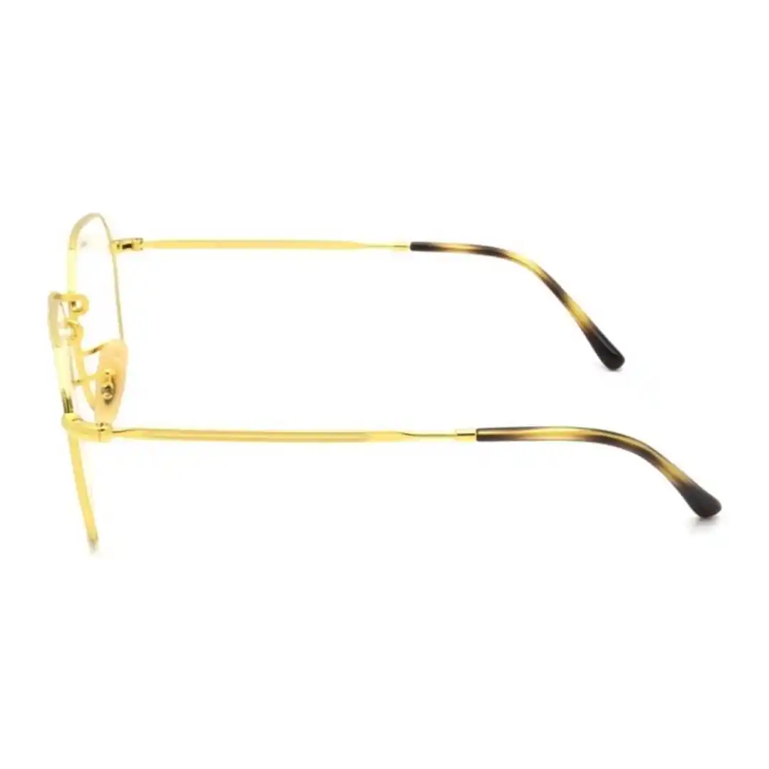 Óculos de grau Unissex Quadrado Rayban Dourado