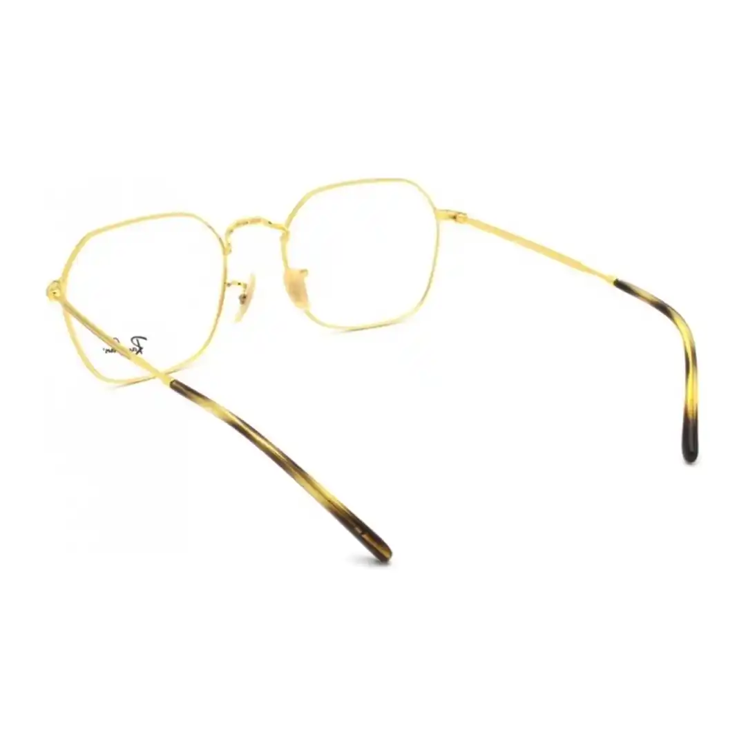 Óculos de grau Unissex Quadrado Rayban Dourado