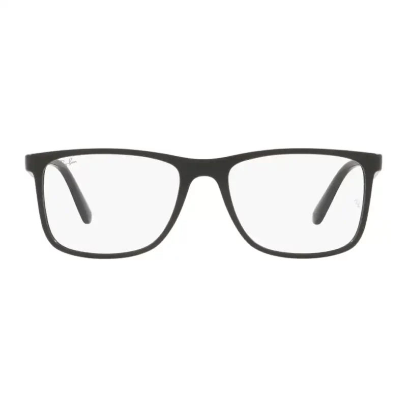 Óculos de grau Masculino Retangular Rayban Preto Fosco