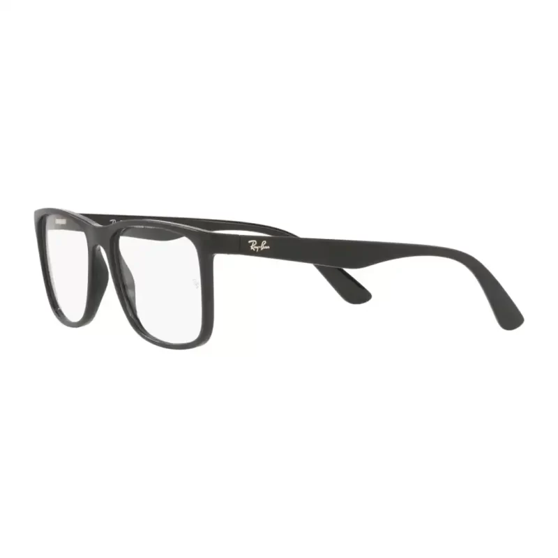 Óculos de grau Masculino Retangular Rayban Preto Fosco