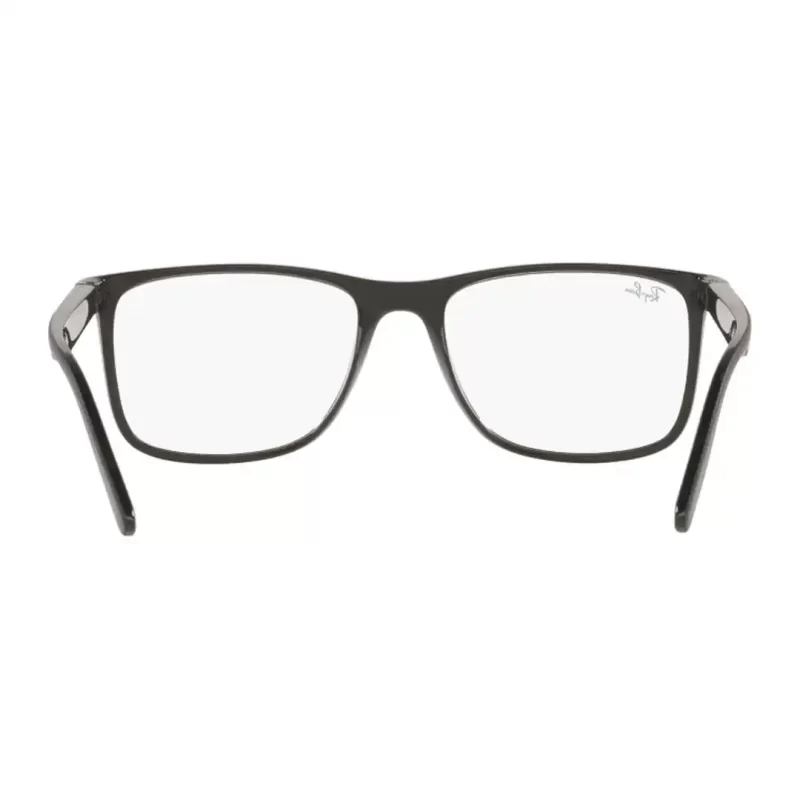 Óculos de grau Masculino Retangular Rayban Preto Fosco