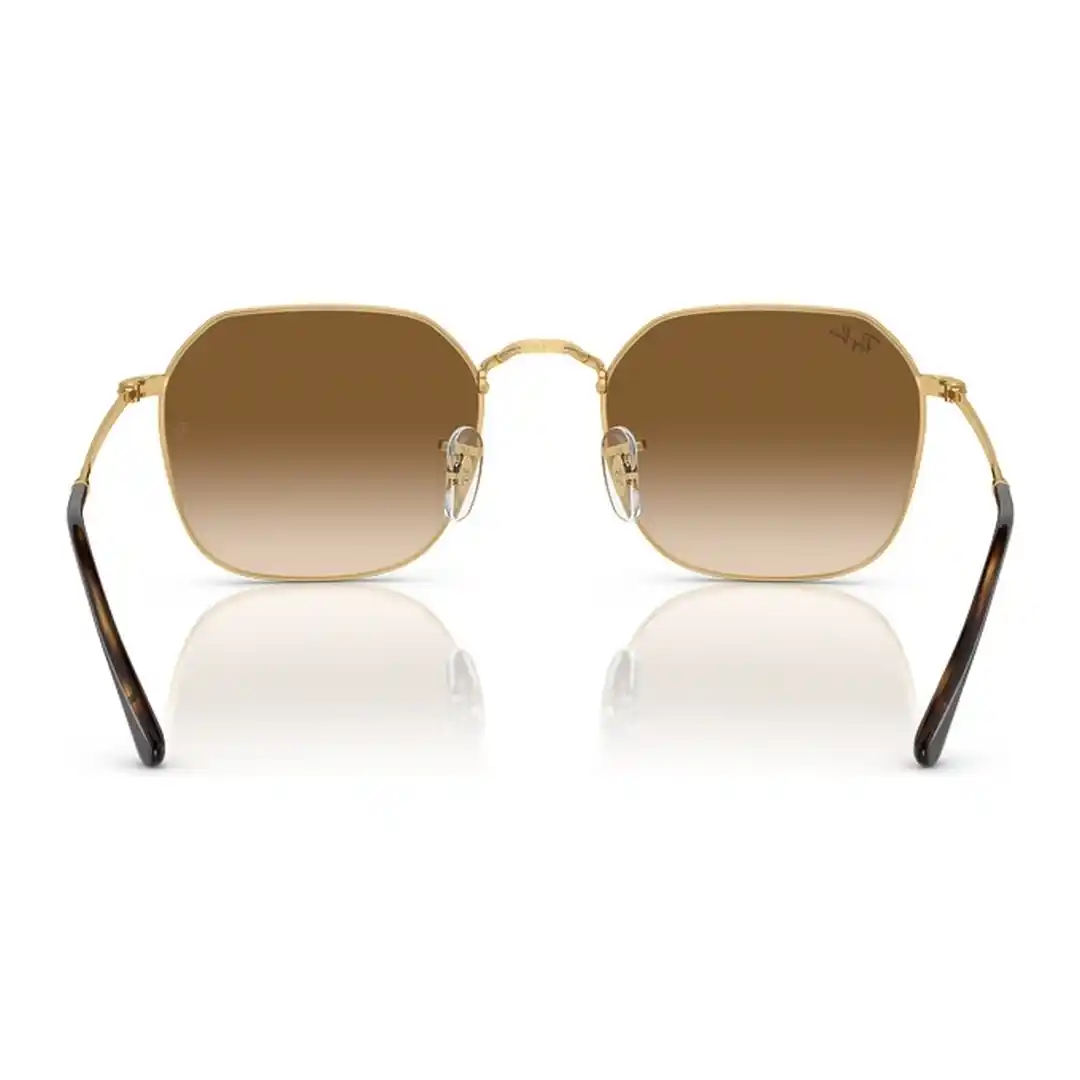 Óculos de sol Unissex Quadrado Rayban Dourado