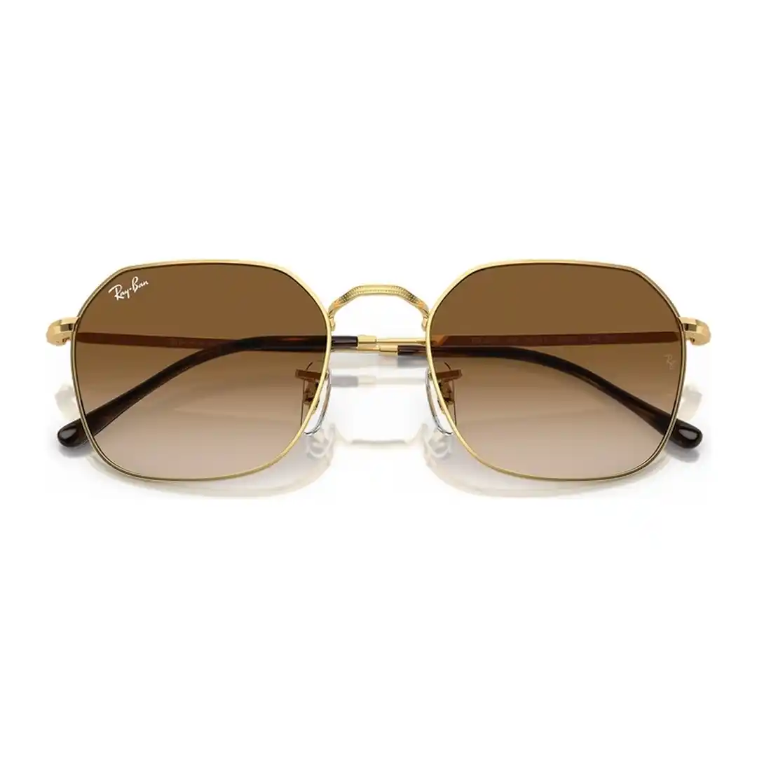 Óculos de sol Unissex Quadrado Rayban Dourado