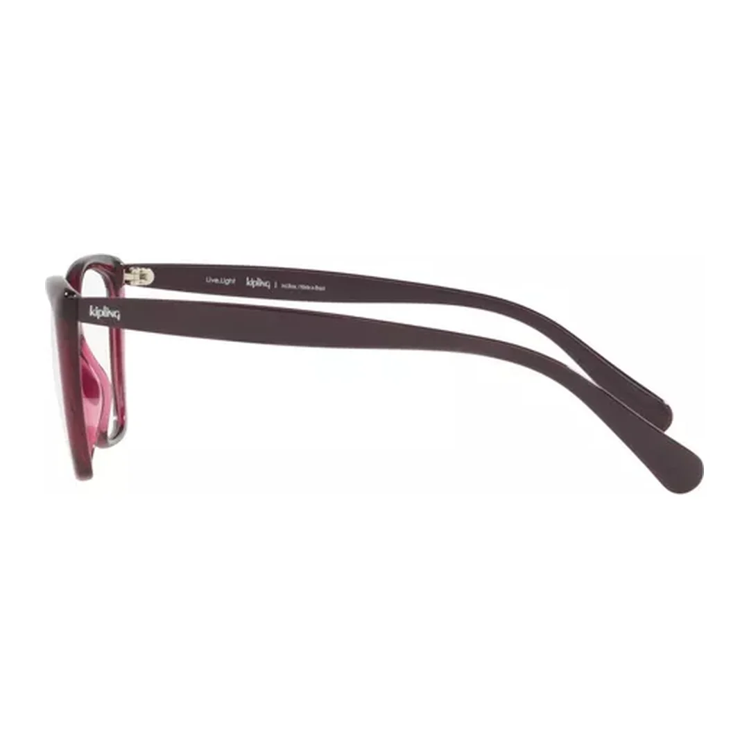 Óculos de grau Feminino Gatinho Kipling Vinho