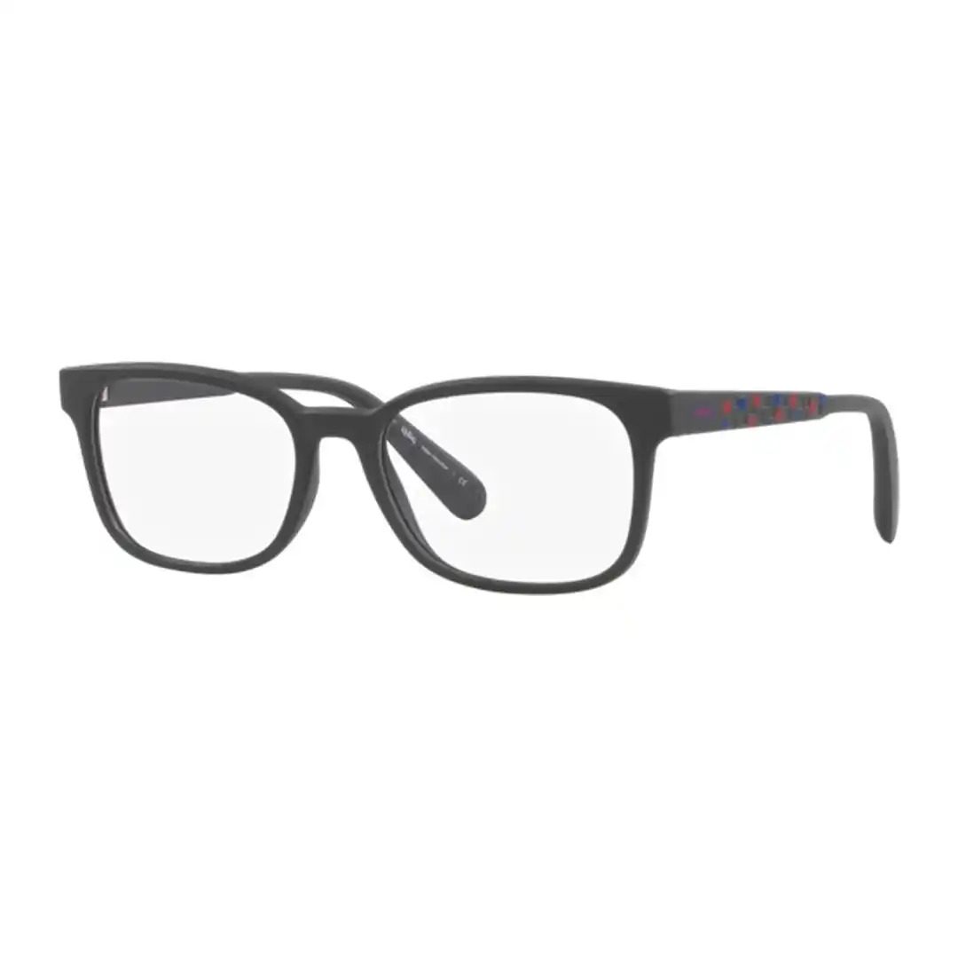Óculos de grau Infantil Masculino Retangular Kipling Preto Fosco