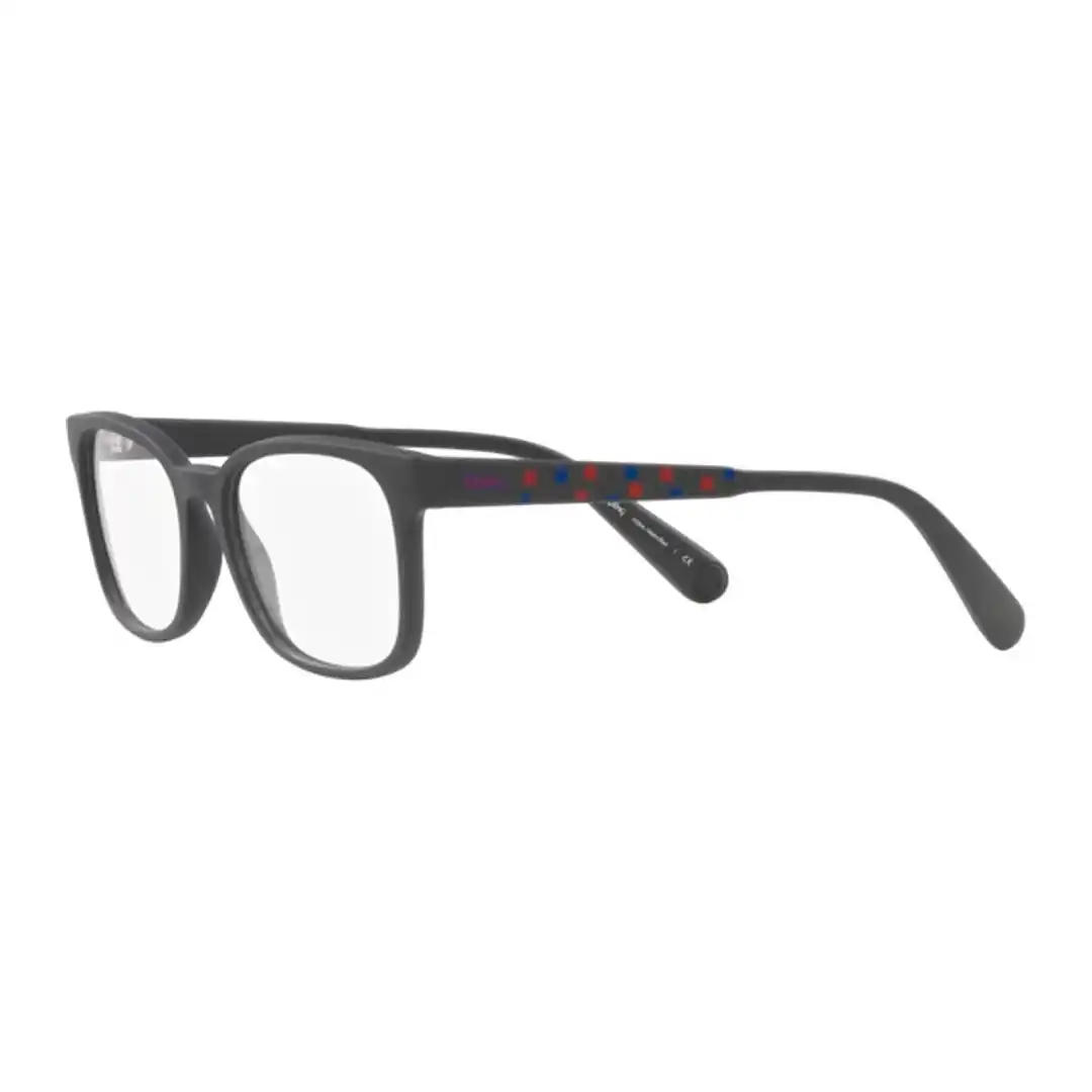 Óculos de grau Infantil Masculino Retangular Kipling Preto Fosco