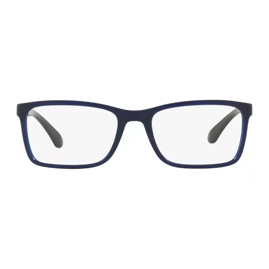 Óculos de grau Masculino Retangular Tecnol Azul Fosco