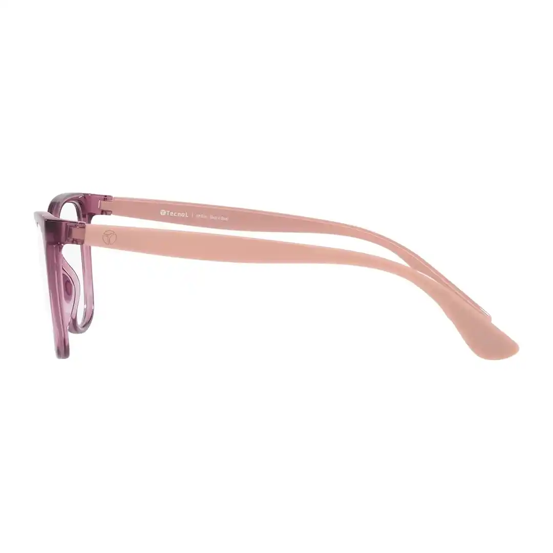Óculos de grau Feminino Oval Tecnol Lilas Transparente