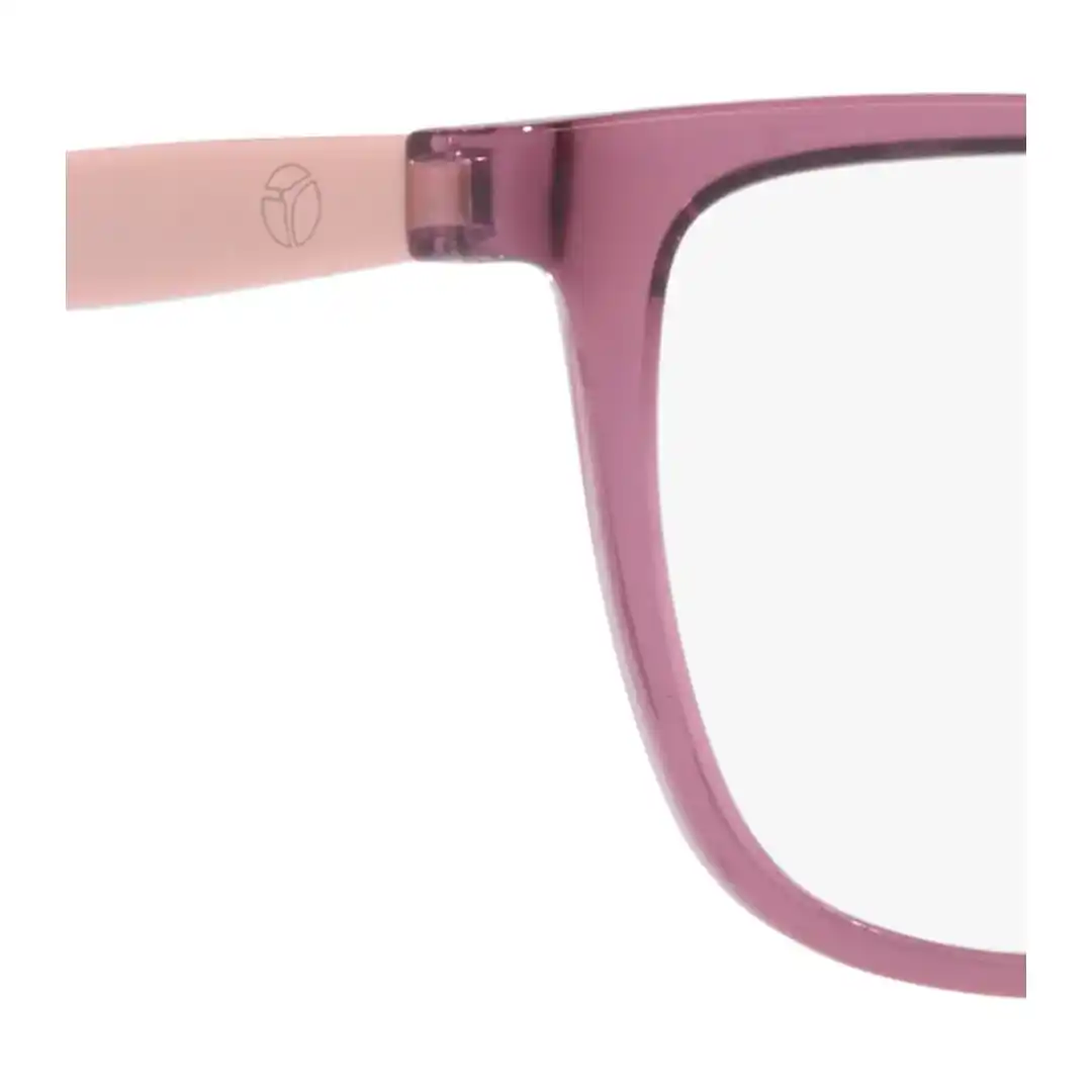 Óculos de grau Feminino Oval Tecnol Lilas Transparente