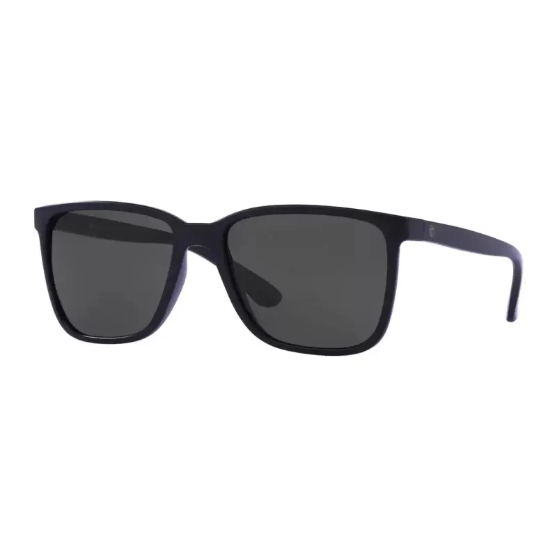 Óculos de sol Masculino Retangular Tecnol Preto Fosco