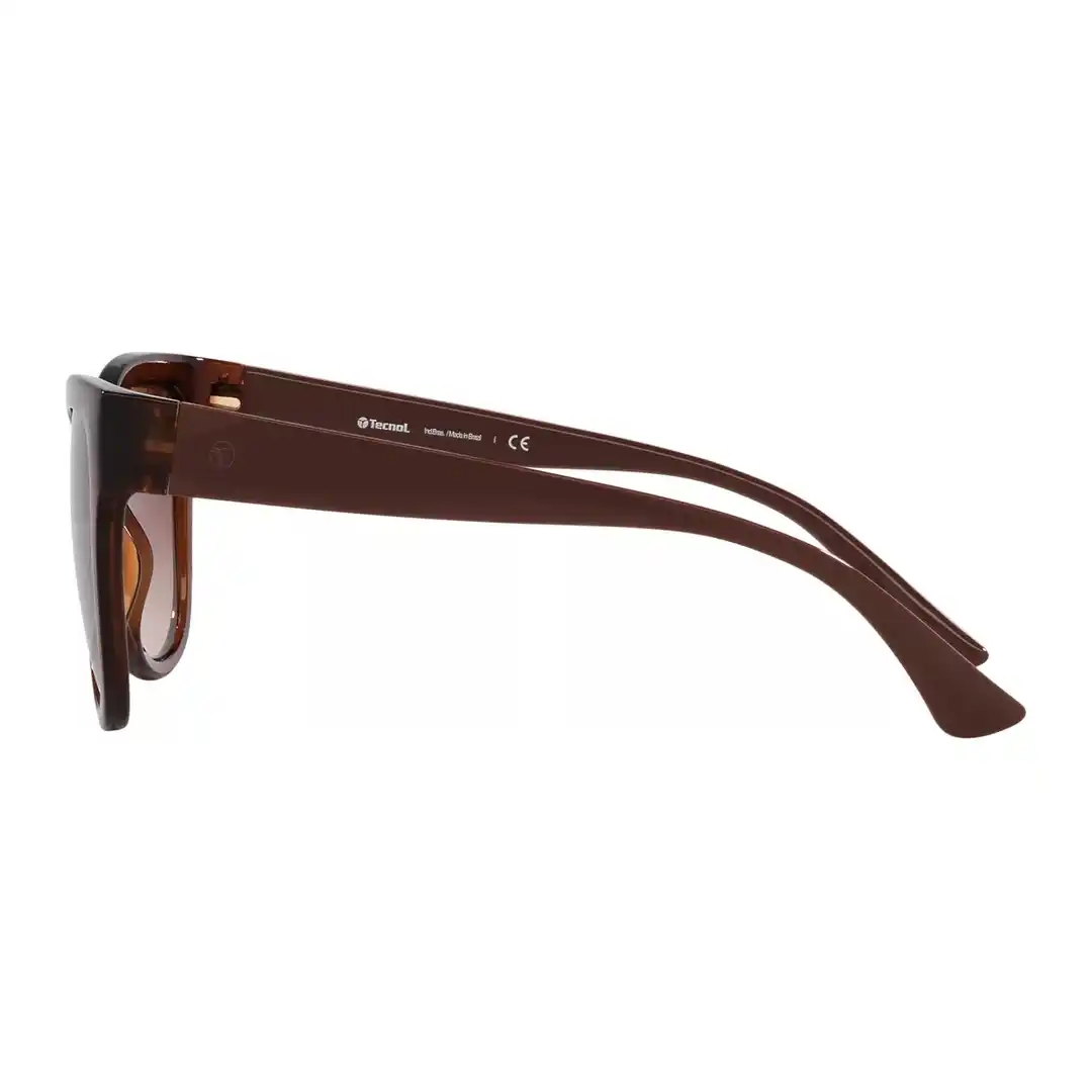 Óculos de sol Feminino Borboleta Tecnol Marrom