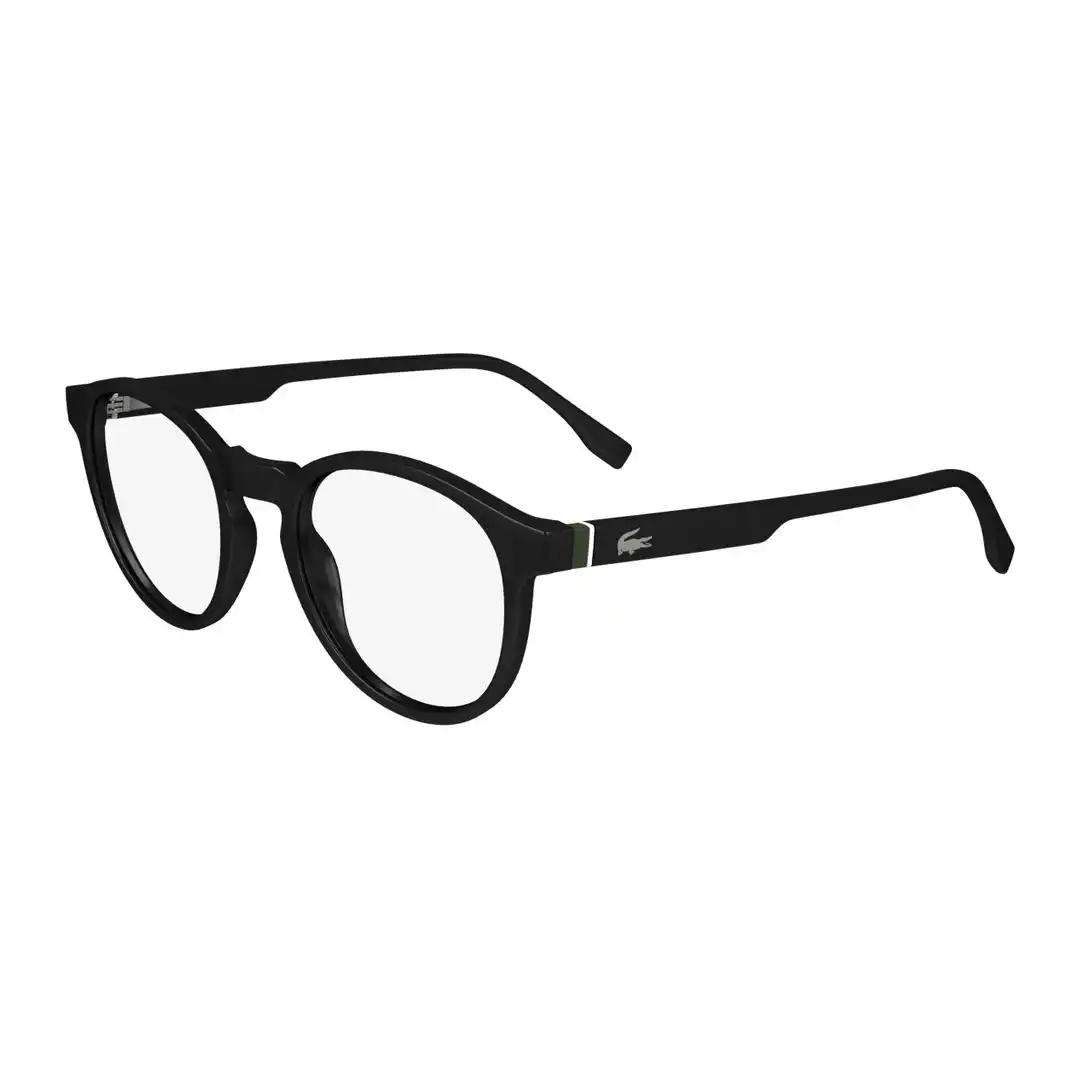 Óculos de grau Masculino Redondo Lacoste Preto