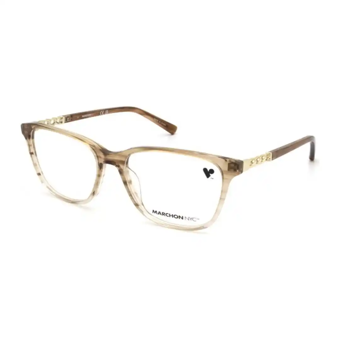 Óculos de grau Feminino Quadrado Marchon Caramelo