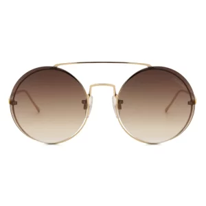 Óculos de sol Feminino Redondo Hickmann Dourado HI3090