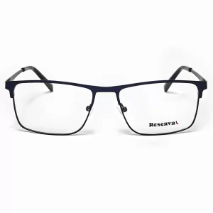 Óculos de Grau Masculino Reserva Metal Retangular Azul Metalico RSV2104