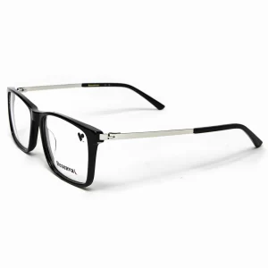Óculos de Grau Masculino Reserva Acetato Retangular Preto RSV2603