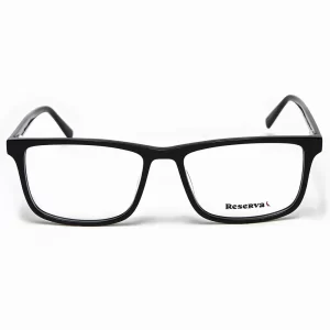 Óculos de Grau Masculino Acetato Reserva Retangular Preto RSV2606