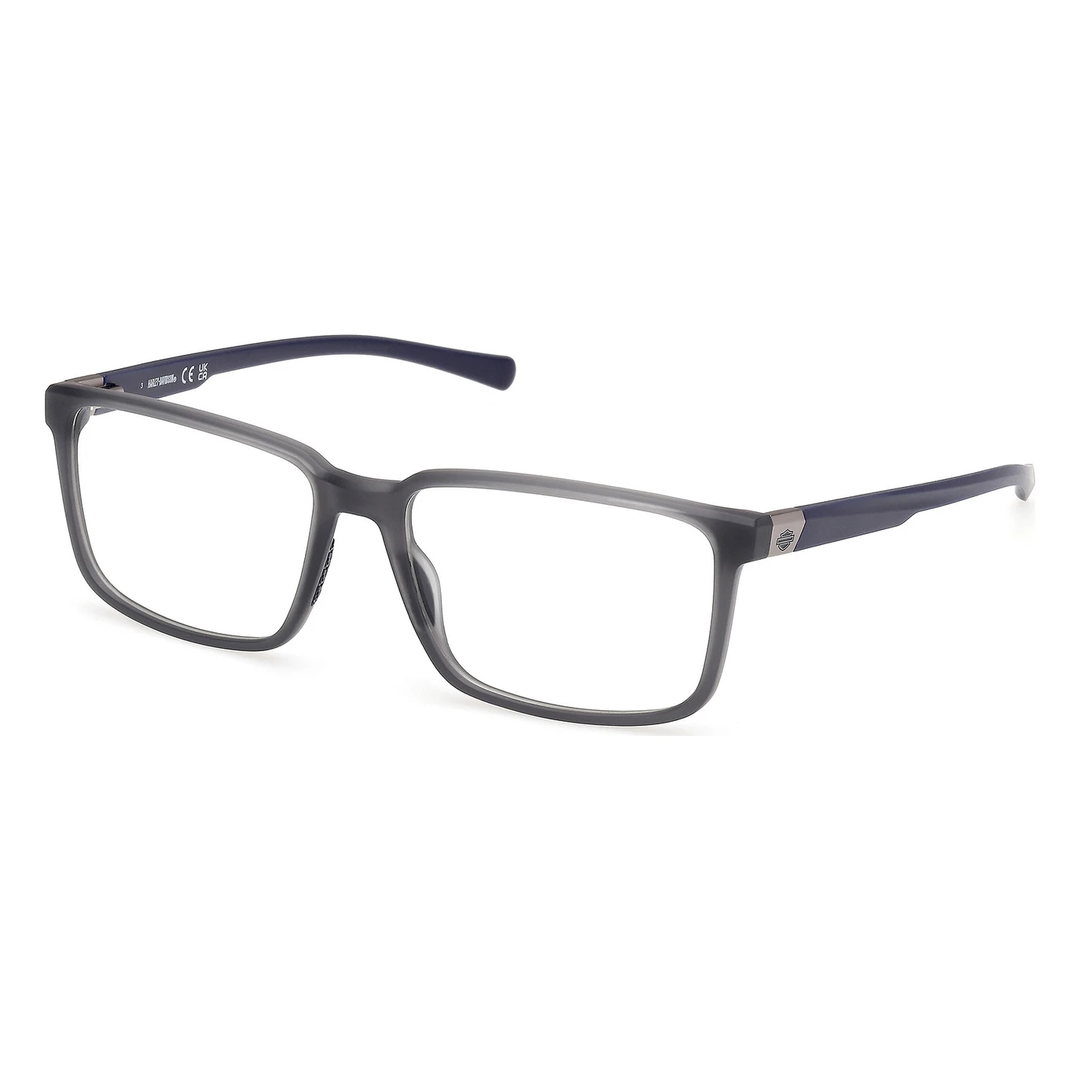 Óculos de Grau Masculino Retangular Harley-Davidson Preto Fosco HD50097