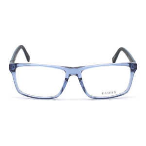 Oculos De Grau Guess Masculino Acetato Retangular Azul Gu50130 57