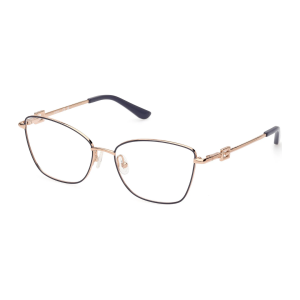 Oculos De Grau Guess Feminino Metal Dourado Borboleta Gu2974 56