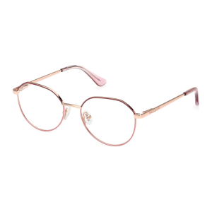 Oculos De Grau Guess Feminino Metal Irregular Rosa Gu9232 48
