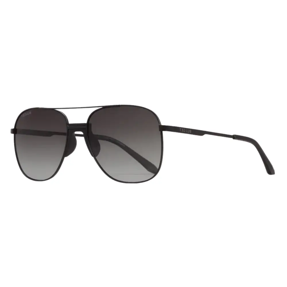 Óculos de Sol Masculino Bulget BG8098M – Aviador Metal Preto Lente Cinza