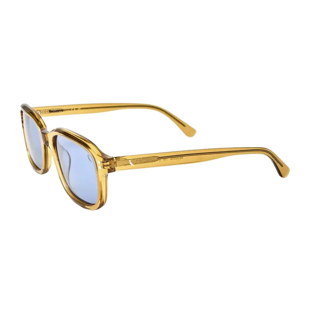 Óculos de Sol Feminino Reserva RS6003S – Acetato Quadrado Caramelo Transparente Lente Azul