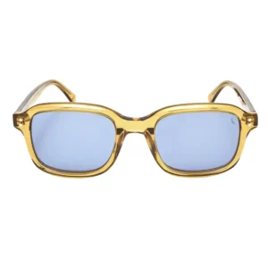 Óculos de Sol Feminino Reserva RS6003S – Acetato Quadrado Caramelo Transparente Lente Azul