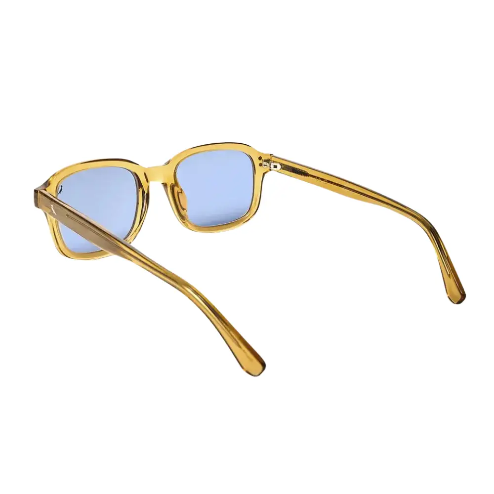 Óculos de Sol Feminino Reserva RS6003S – Acetato Quadrado Caramelo Transparente Lente Azul