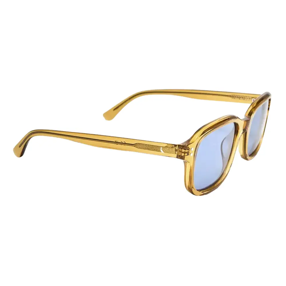 Óculos de Sol Feminino Reserva RS6003S – Acetato Quadrado Caramelo Transparente Lente Azul