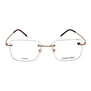Óculos de Grau Masculino Marchon M-2042 – Metal Fio de Nylon Retangular Preto Fosco