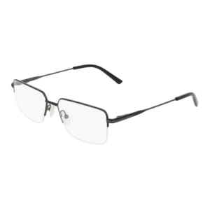 Óculos de Grau Masculino Marchon M-2042 – Metal Fio de Nylon Retangular Preto Fosco