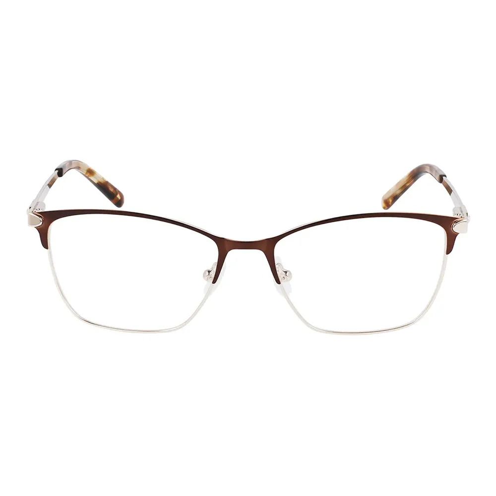 Óculos de Grau Feminino Marchon M-4019 – Metal Retangular Dourado