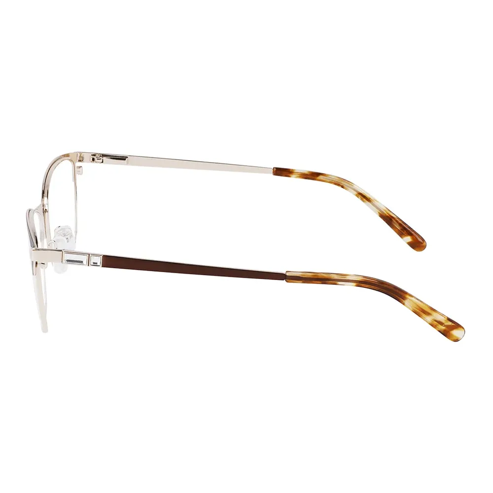 Óculos de Grau Feminino Marchon M-4019 – Metal Retangular Dourado