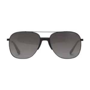 Óculos de Sol Masculino Bulget BG8098M – Aviador Metal Preto Lente Cinza