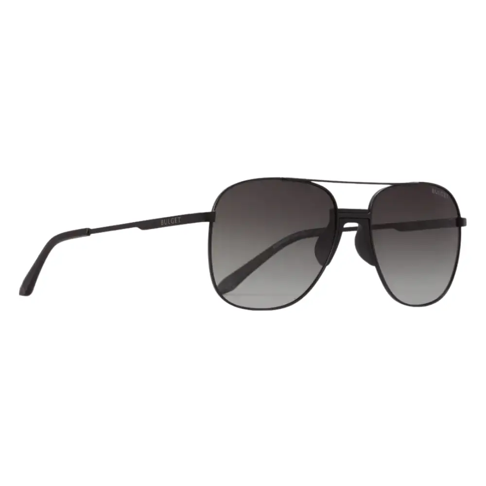 Óculos de Sol Masculino Bulget BG8098M – Aviador Metal Preto Lente Cinza
