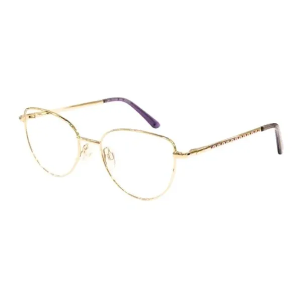 Óculos de grau Jolie infantil feminino JO1038 04B redondo metal