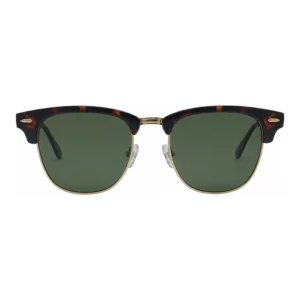 Óculos de Sol Unissex Sestini Se386 - Metal Aro Total Clubmaster Marrom, Dourado