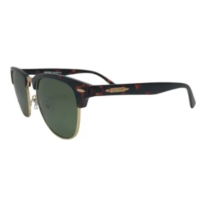 Óculos de Sol Unissex Sestini Se386 - Metal Aro Total Clubmaster Marrom, Dourado