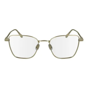 Óculos de Grau Feminino Calvin Klein Ck24102 - Metal Aro Total Quadrado Dourado
