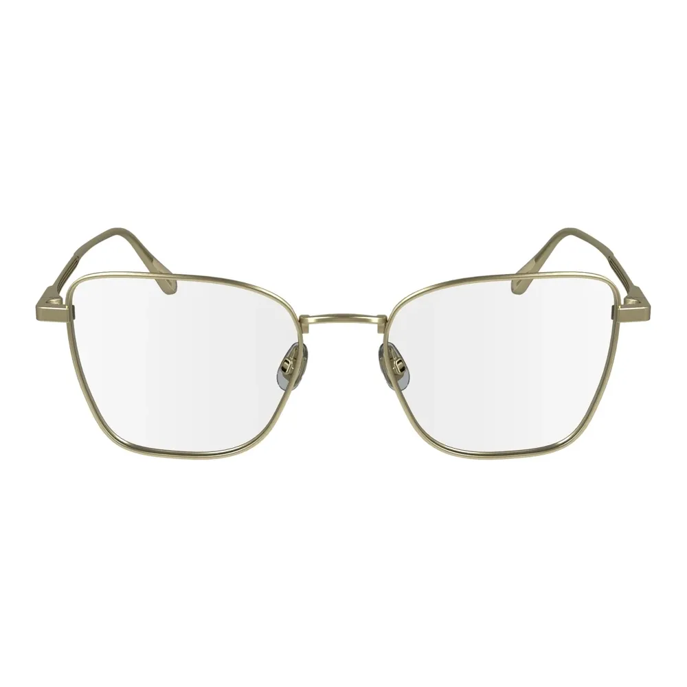 Óculos de Grau Feminino Calvin Klein Ck24102 - Metal Aro Total Quadrado Dourado