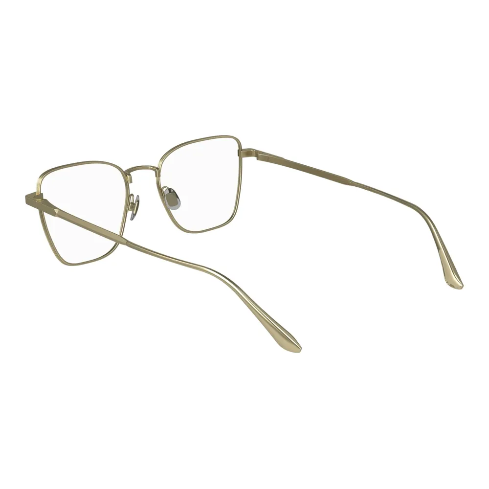 Óculos de Grau Feminino Calvin Klein Ck24102 - Metal Aro Total Quadrado Dourado