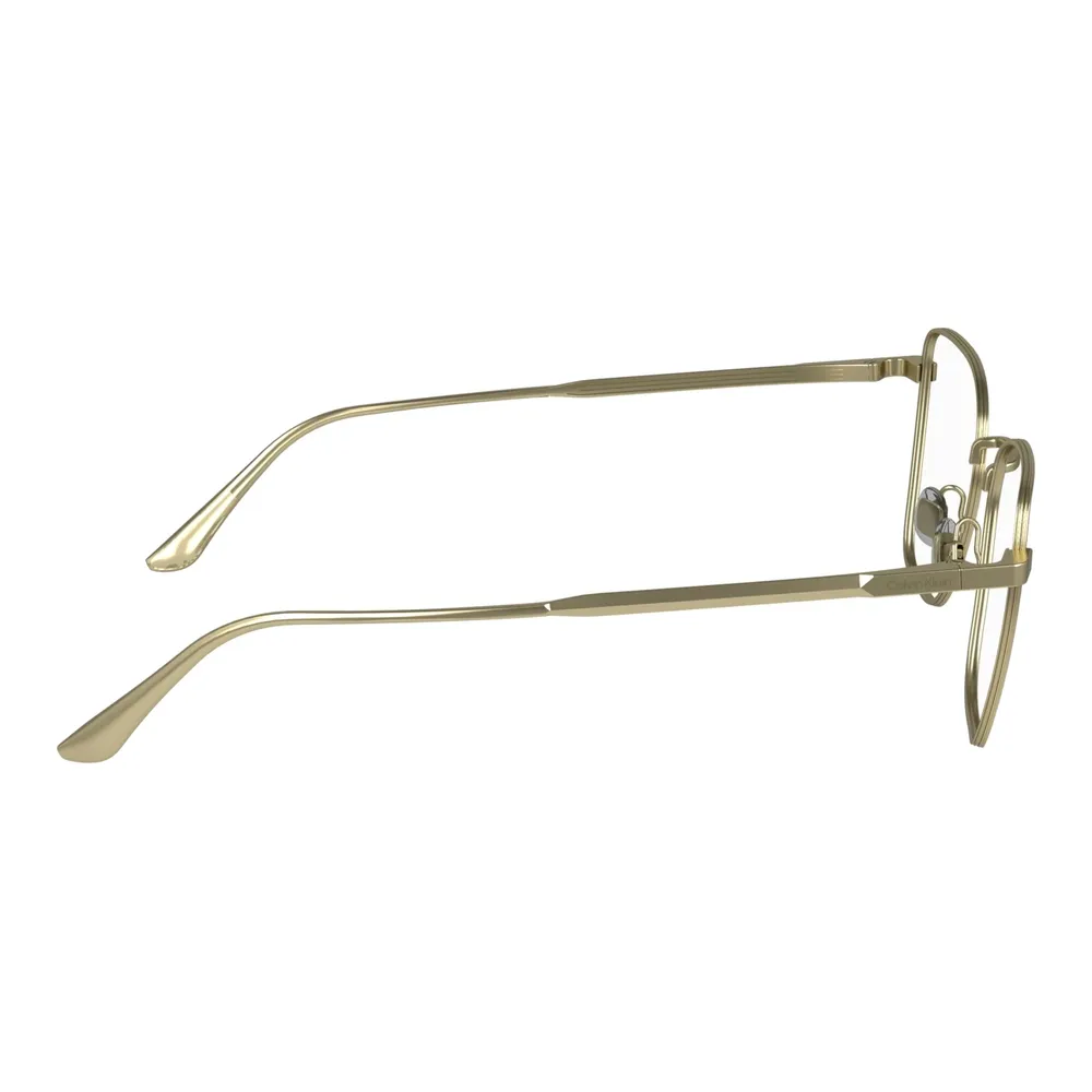 Óculos de Grau Feminino Calvin Klein Ck24102 - Metal Aro Total Quadrado Dourado
