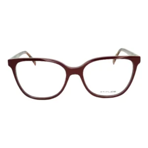 Óculos de Grau Feminino Atitude AT6314 Acetato Quadrado Marrom