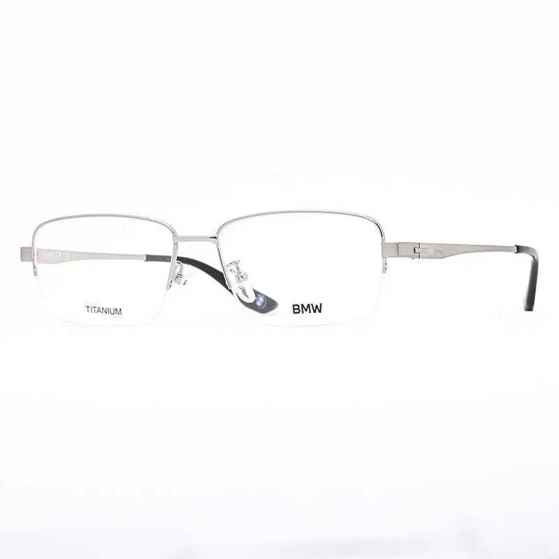 Óculos de Grau Masculino BMW 5045-H - Fio de Nylon Retangular Prata - Imagem 2