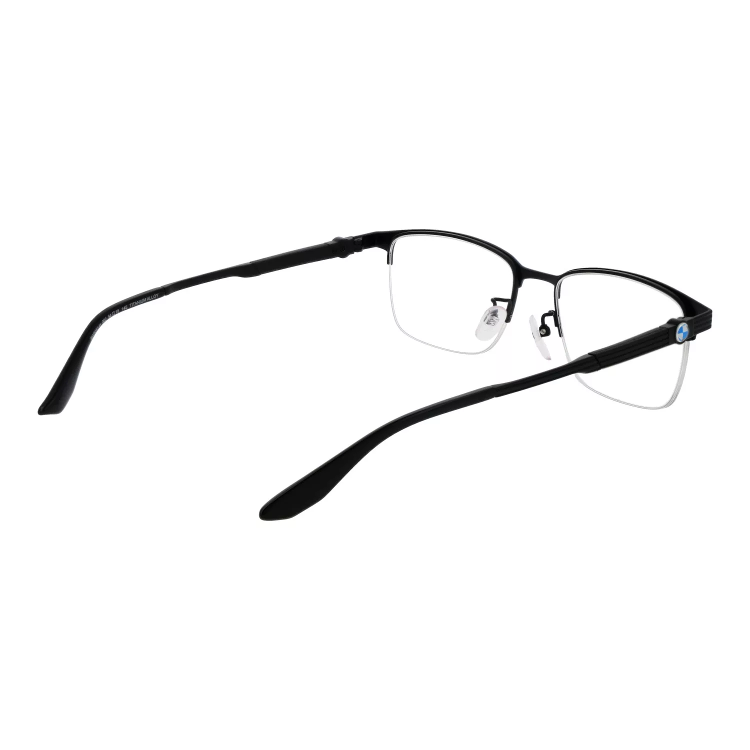 Óculos de Grau Masculino BMW 5051-H - Fio de Nylon Retangular Preto - Imagem 3